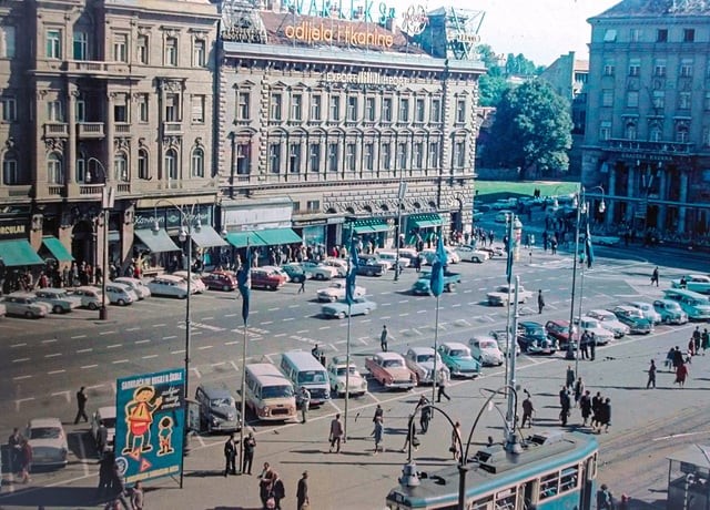 Trg Republike (današnji Trg bana Jelačića) 1968. godine
